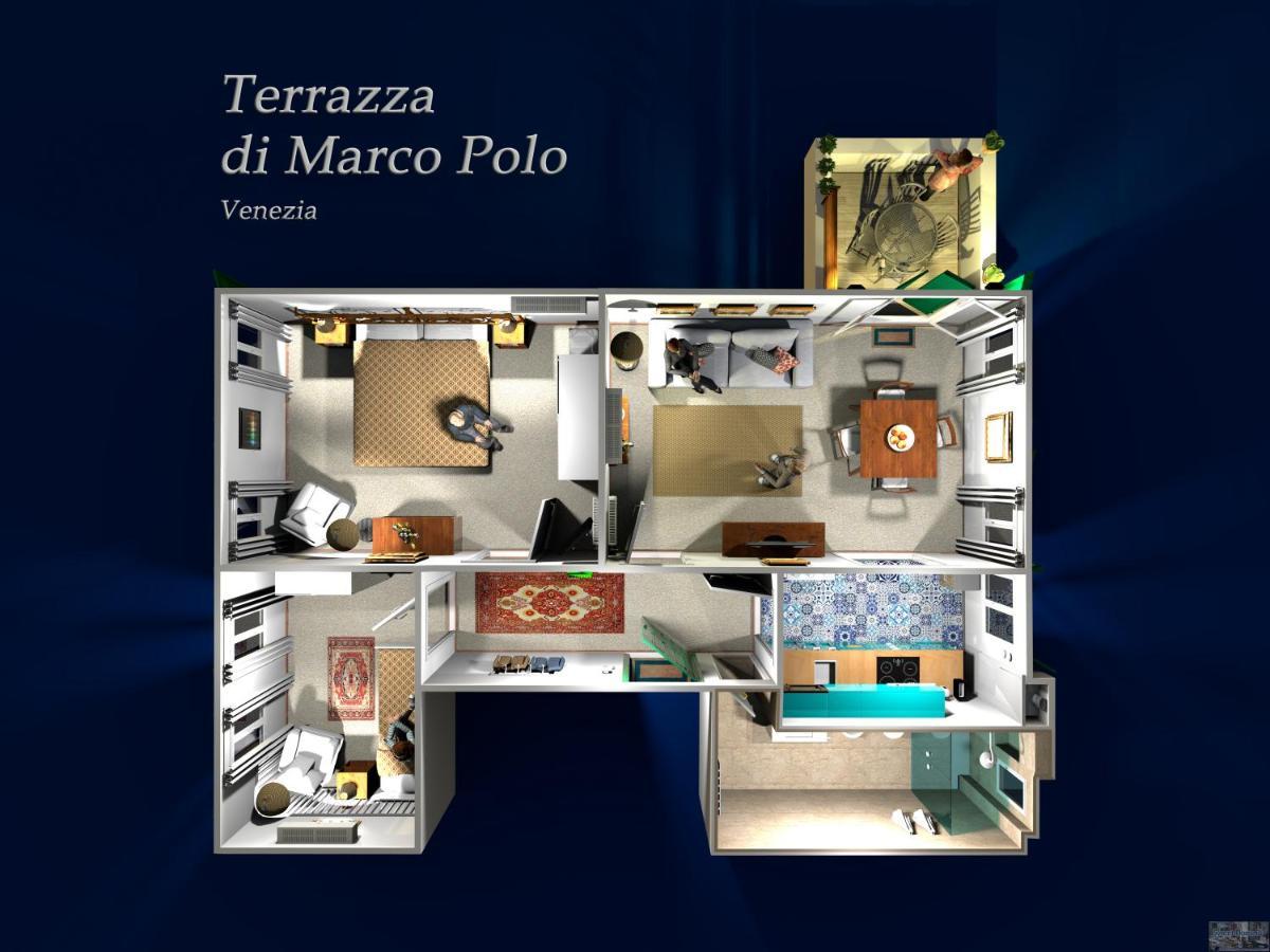 Appartamento Ca' Terrazza di Marco Polo Venezia Esterno foto